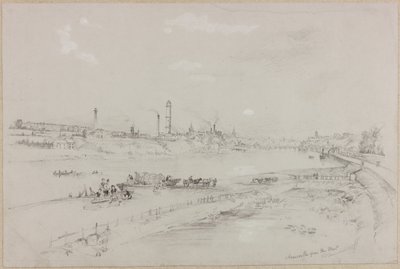 Newcastle upon Tyne from the West, 1837 by John Wilson Carmichael